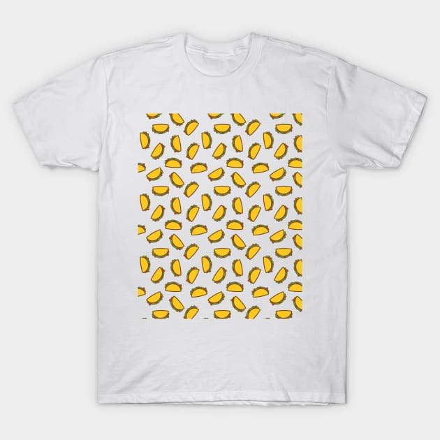 TACO FOOD PATTERN T-Shirt by deificusArt